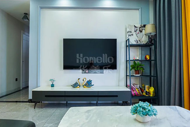 95㎡三居，靈活改造裝飾架構(gòu)，塑造簡(jiǎn)約輕便的小家